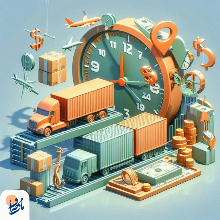 تأثیر زمان ارسال بر هزینه‌ها